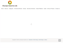 Tablet Screenshot of olympiaindustriesltd.com